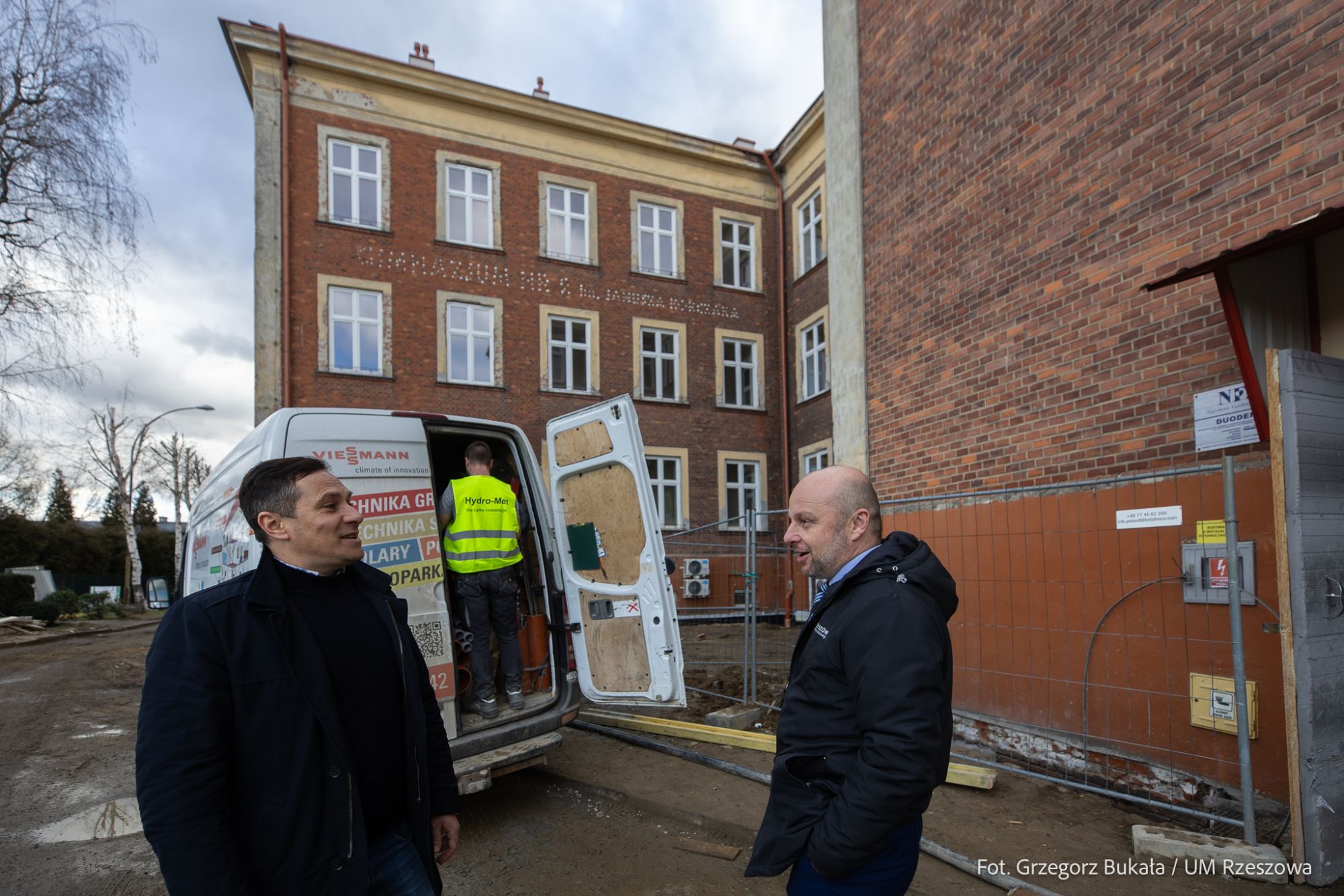 zdjęcie z terenu budowy Liceum oraz Przedszkola w Rzeszowie, fot. Grzegorz Bukała, Urząd Miasta Rzeszowa